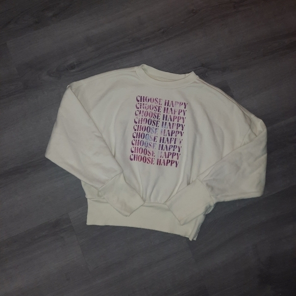 Old Navy "Choose Happy" Crewneck Sweatshirt - Picture 2 of 5